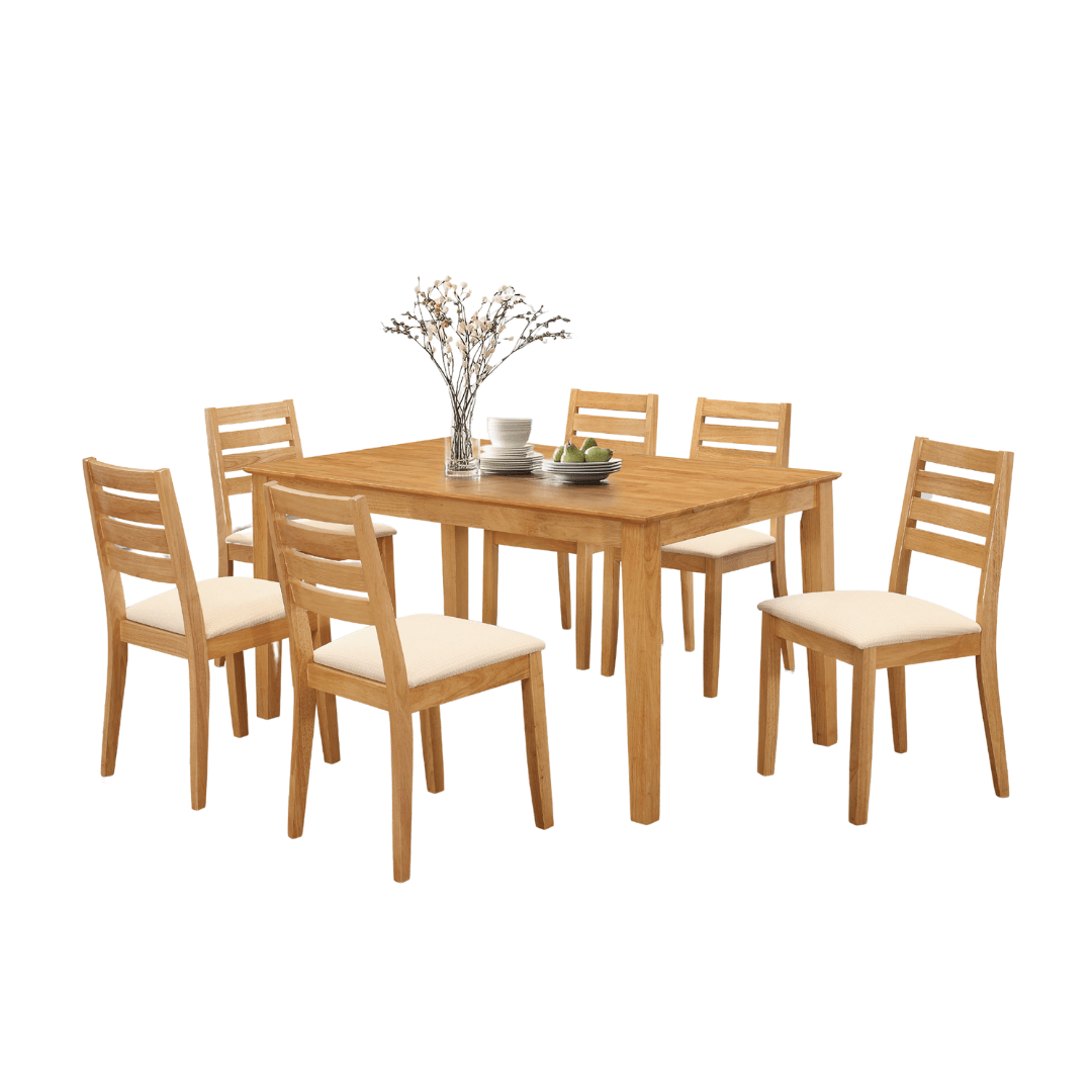 Maryland Rubber - Wood Dining Table Set - Furniturezone