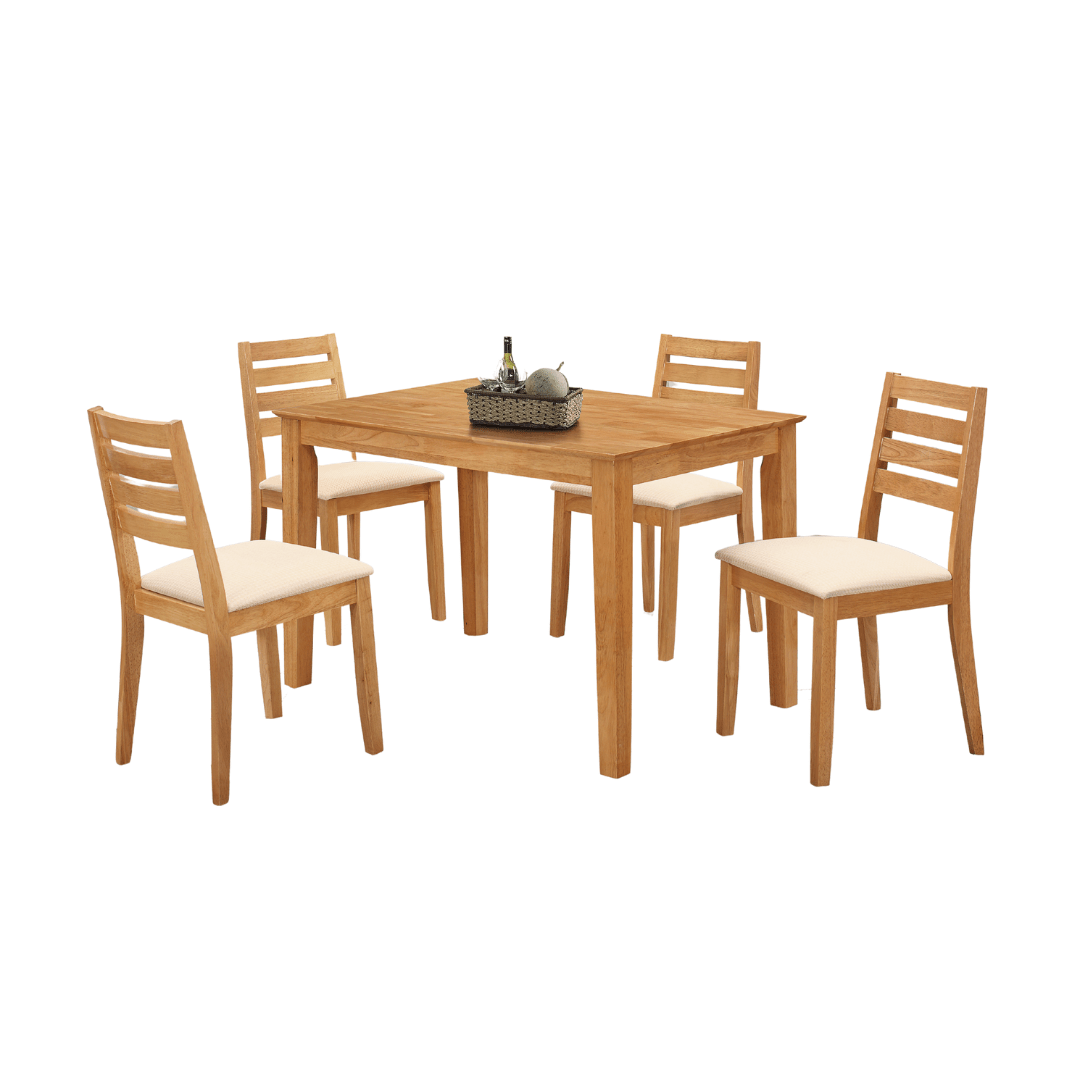 Maryland Rubber - Wood Dining Table Set - Furniturezone