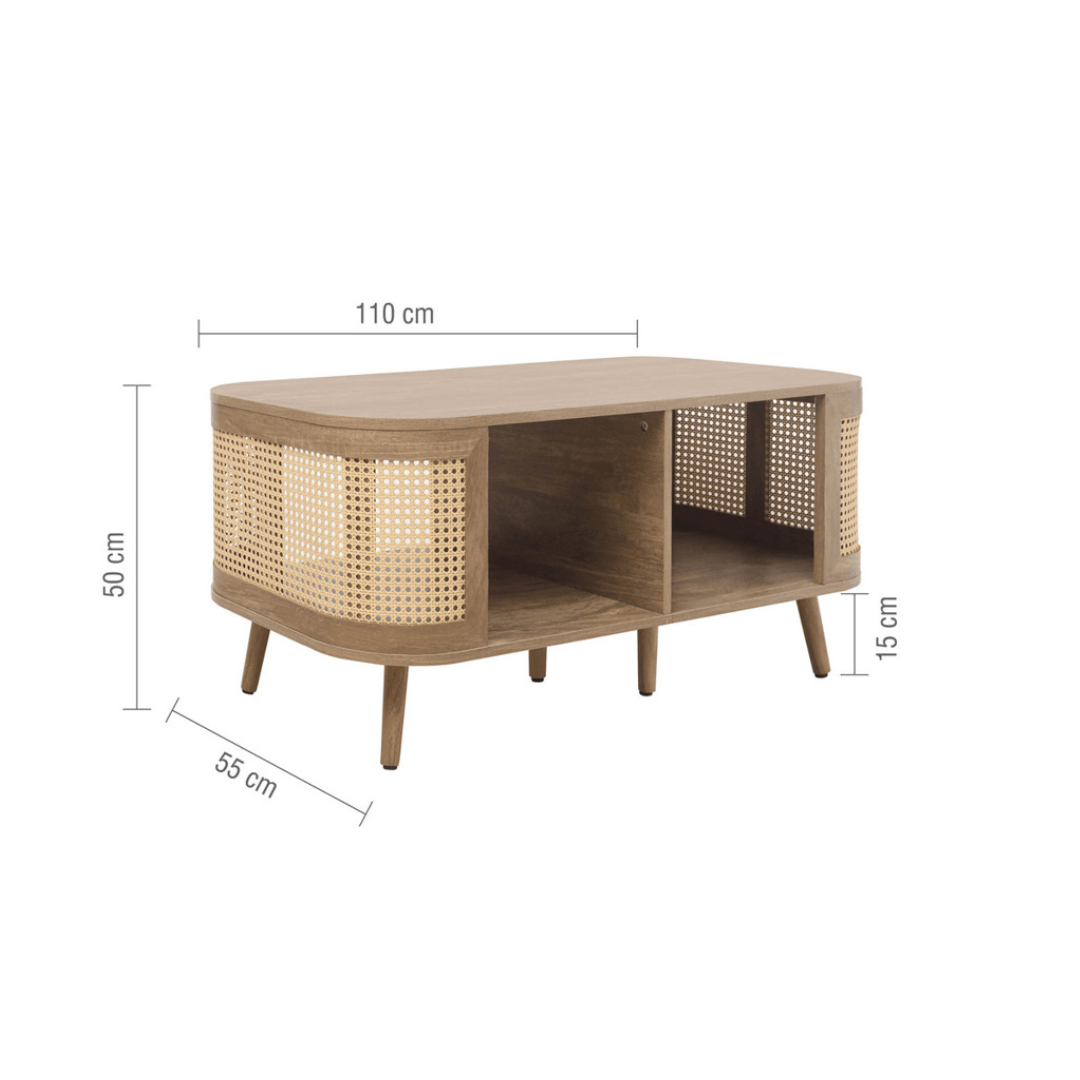 Milo Rattan Coffee Table - Furniturezone