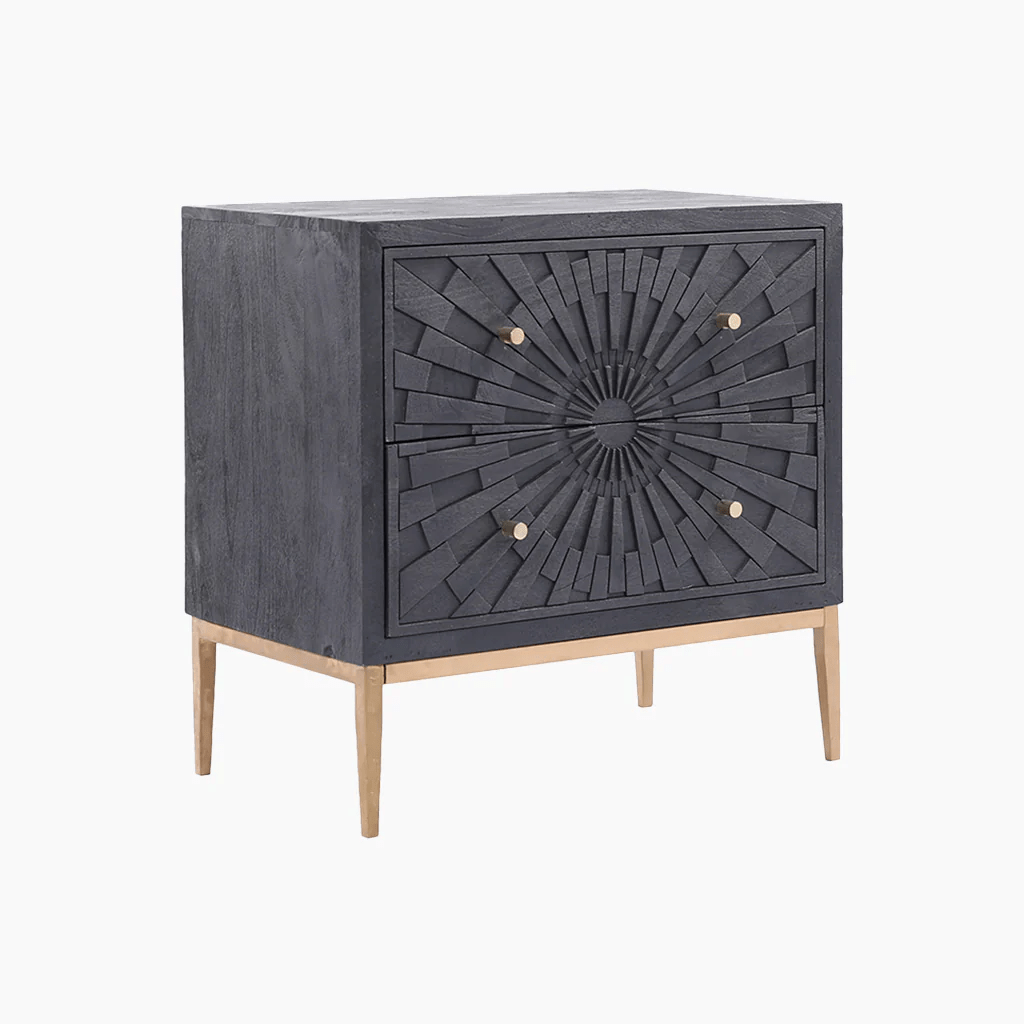 Nanda Mandala Chest Of Drawers - Solid Wood - Furniturezone