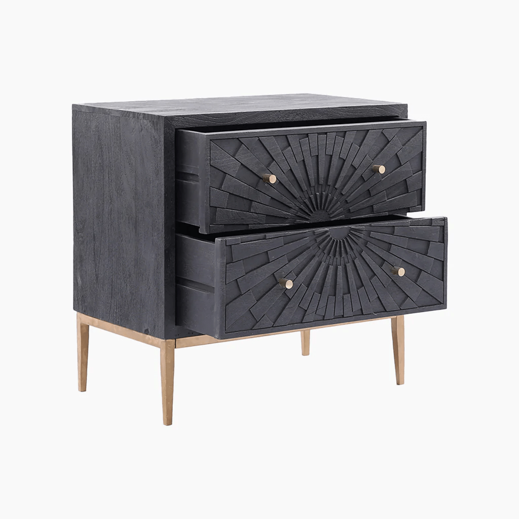 Nanda Mandala Chest Of Drawers - Solid Wood - Furniturezone