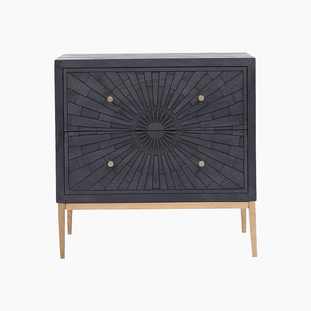 Nanda Mandala Chest Of Drawers - Solid Wood - Furniturezone