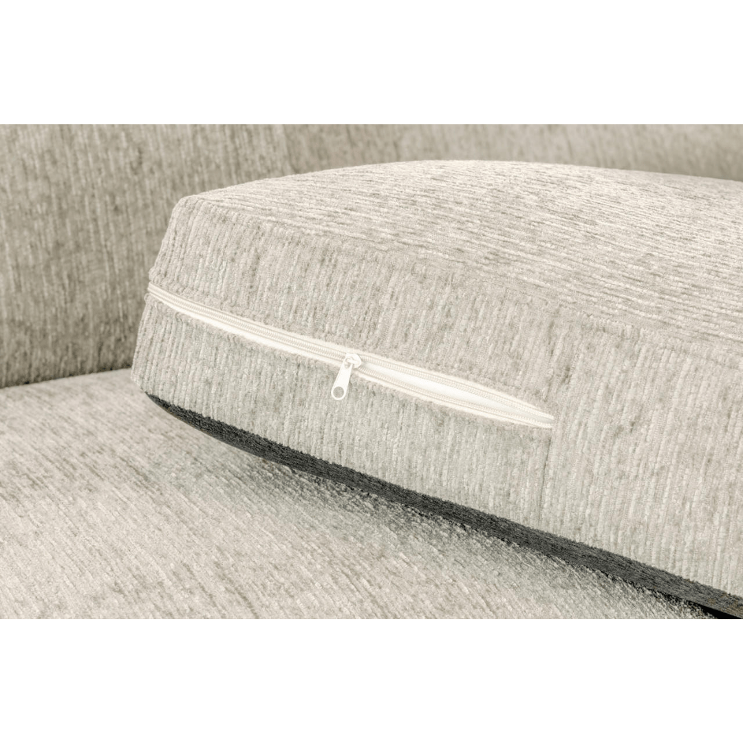 Naples Large Beige Fabric Corner Sofa - Furniturezone