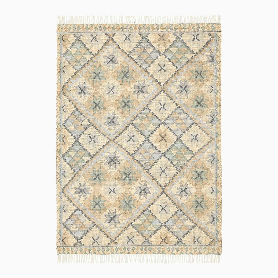Ocean Handwoven Jute Kilim - Furniturezone