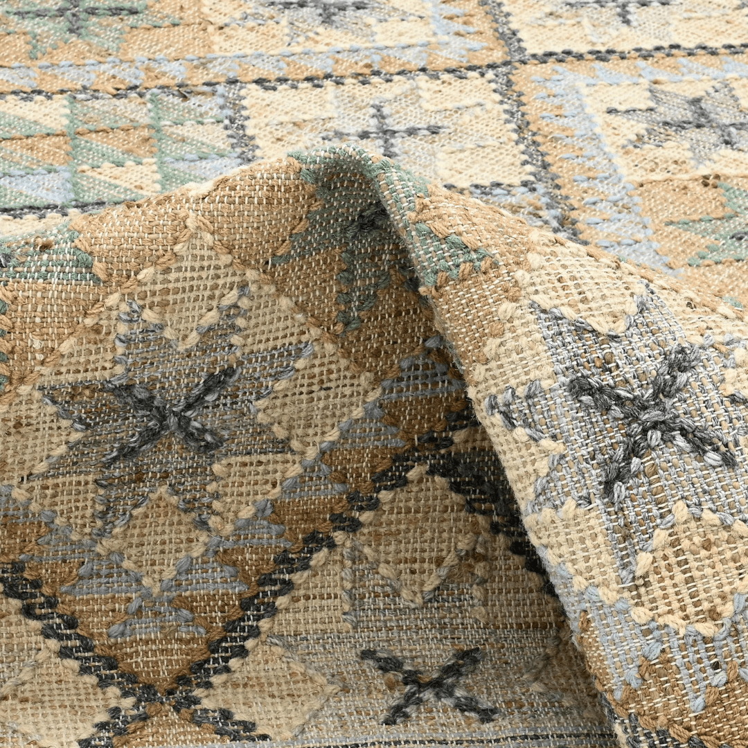 Ocean Handwoven Jute Kilim - Furniturezone