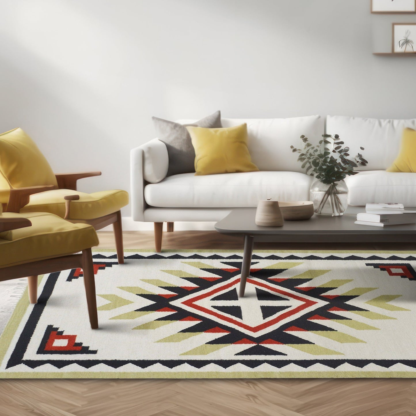 Peggy Handwoven Wool Rug - Furniturezone