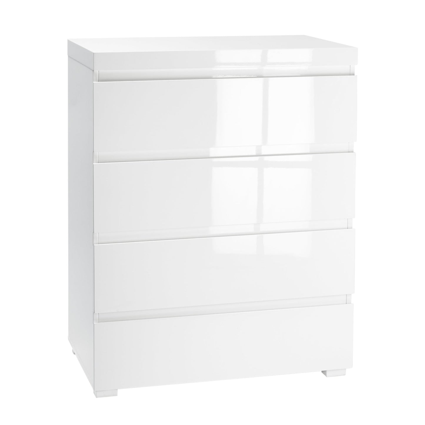 Puro White 4 Drawer Chest - Furniturezone