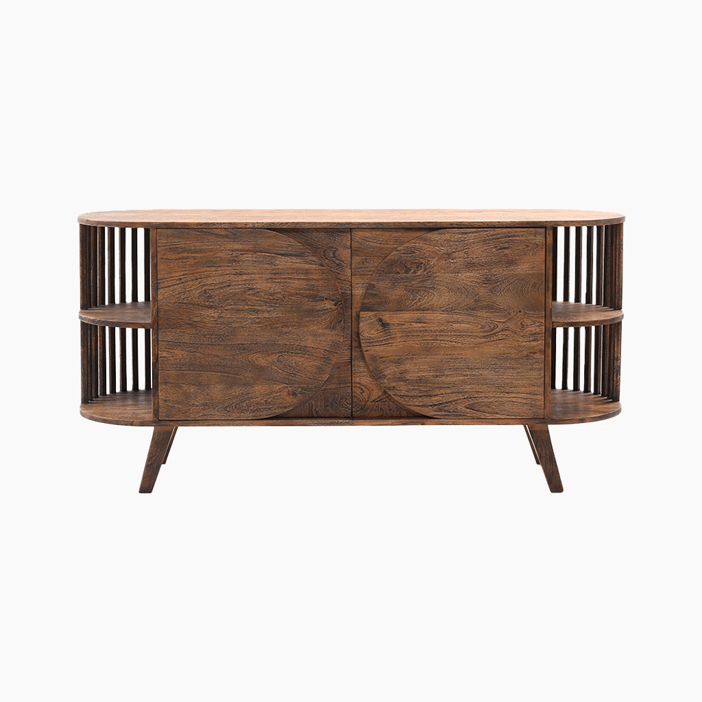 Sandar Two Door Solid Wooden Cabinet - Furniturezone