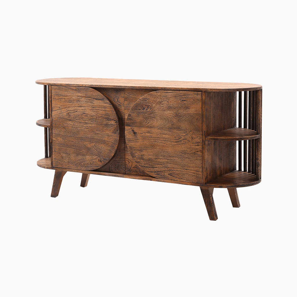 Sandar Two Door Solid Wooden Cabinet - Furniturezone
