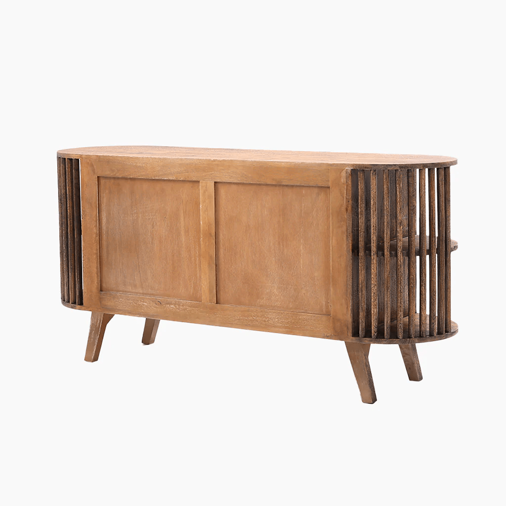 Sandar Two Door Solid Wooden Cabinet - Furniturezone