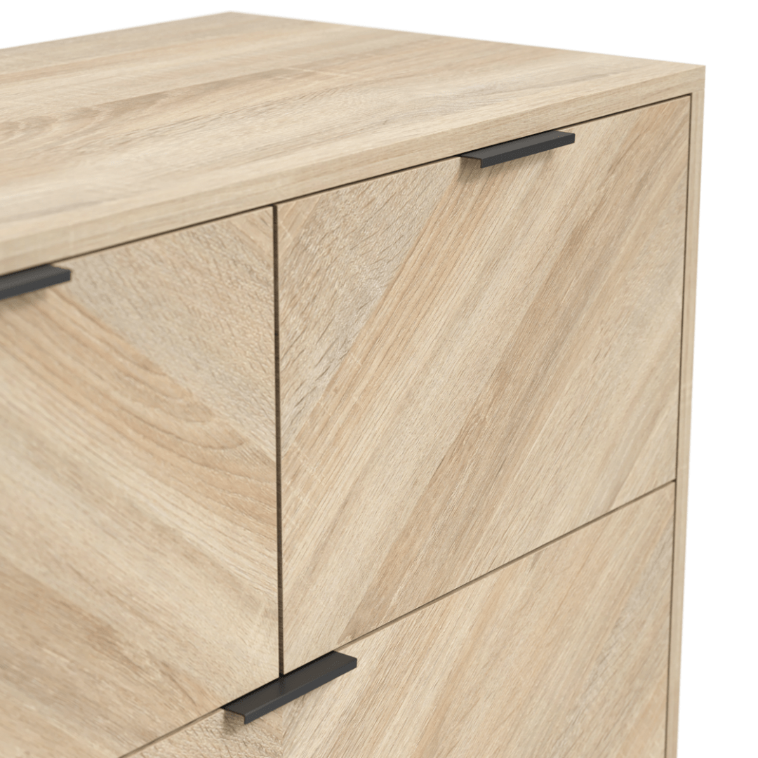 Serrato Bedroom Set - Oak - Furniturezone