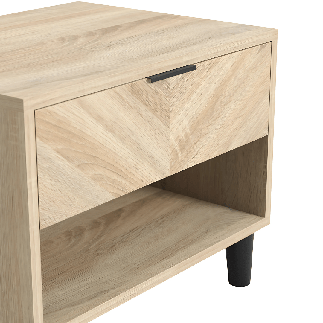 Serrato Bedroom Set - Oak - Furniturezone