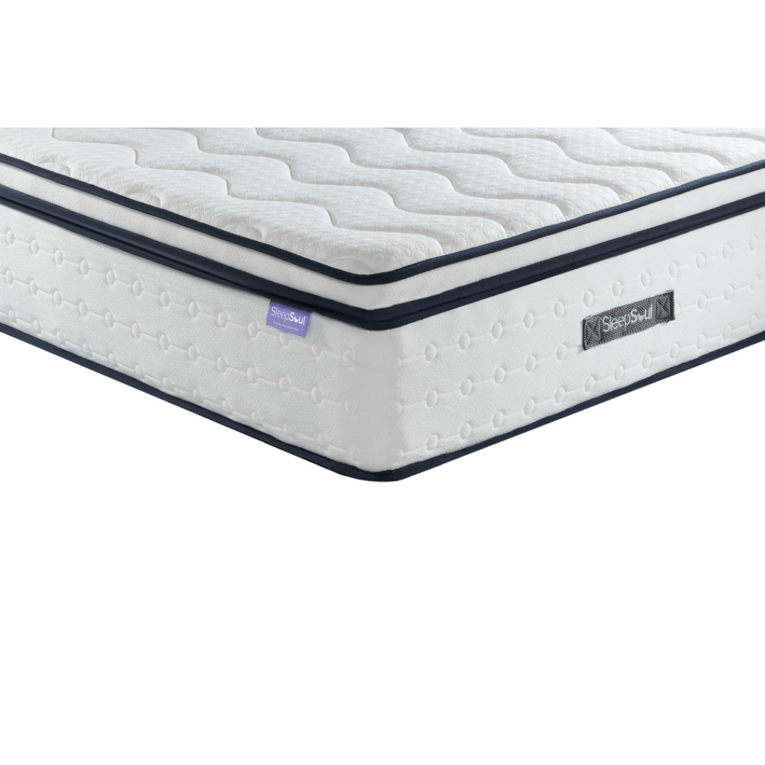 SleepSoul Space 2000 Pocket Sprung Boxtop Mattress Medium Firmness - Furniturezone
