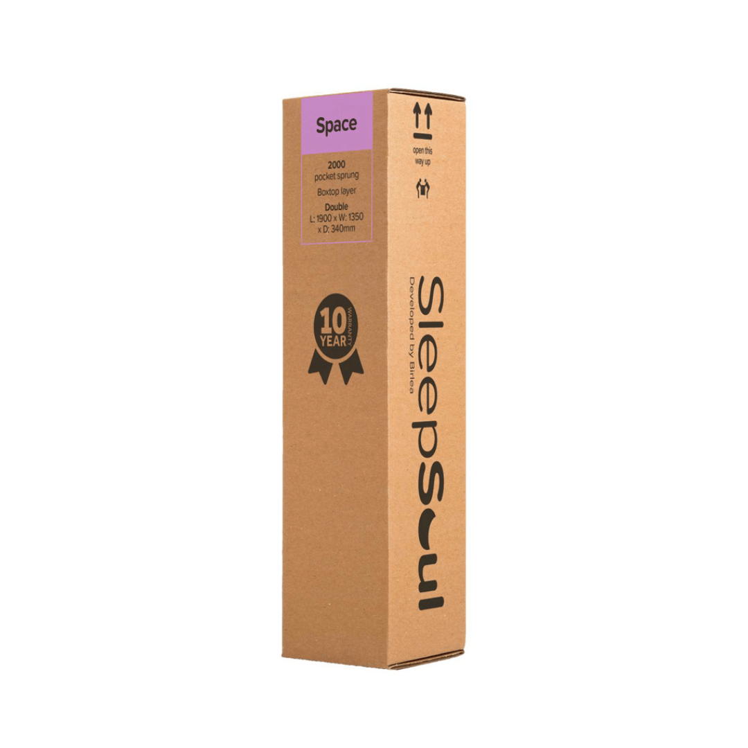 SleepSoul Space 2000 Pocket Sprung Boxtop Mattress Medium Firmness - Furniturezone