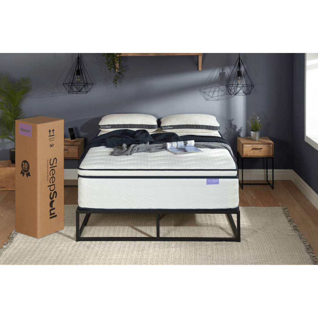 SleepSoul Space 2000 Pocket Sprung Boxtop Mattress Medium Firmness - Furniturezone
