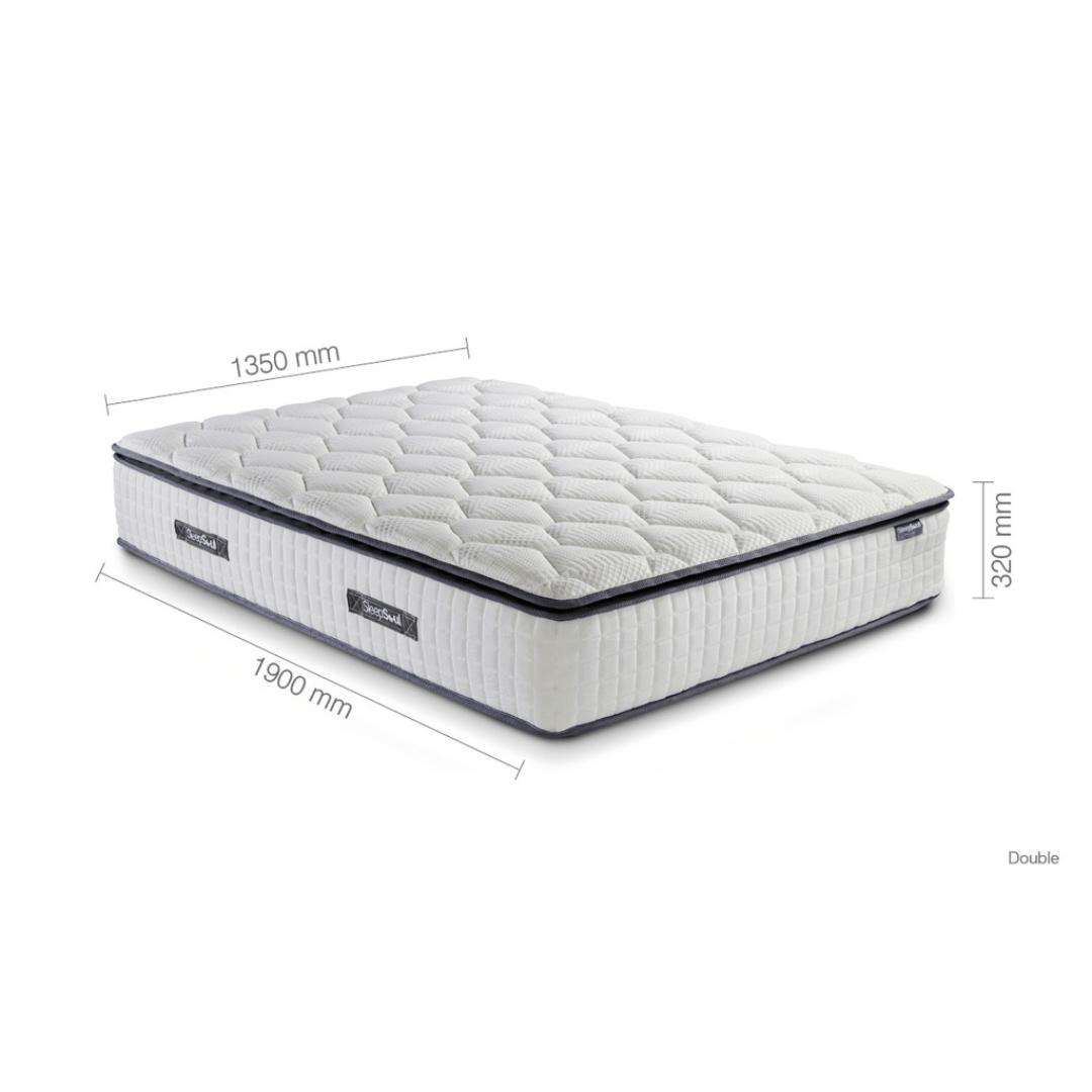 SleepSoul Space 2000 Pocket Sprung Boxtop Mattress Medium Firmness - Furniturezone