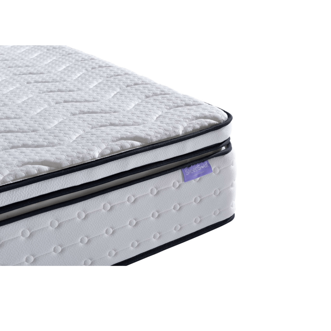 SleepSoul Space 2000 Pocket Sprung Boxtop Mattress Medium Firmness - Furniturezone