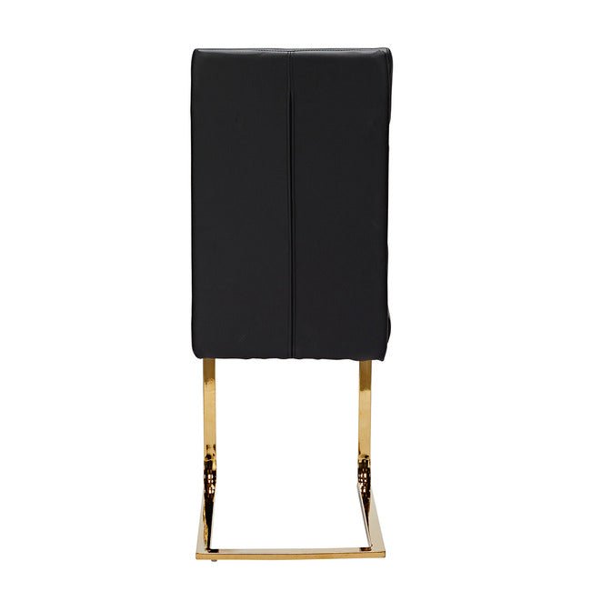 Spence Black Dining Chair (Pack of 2) - Furniturezone