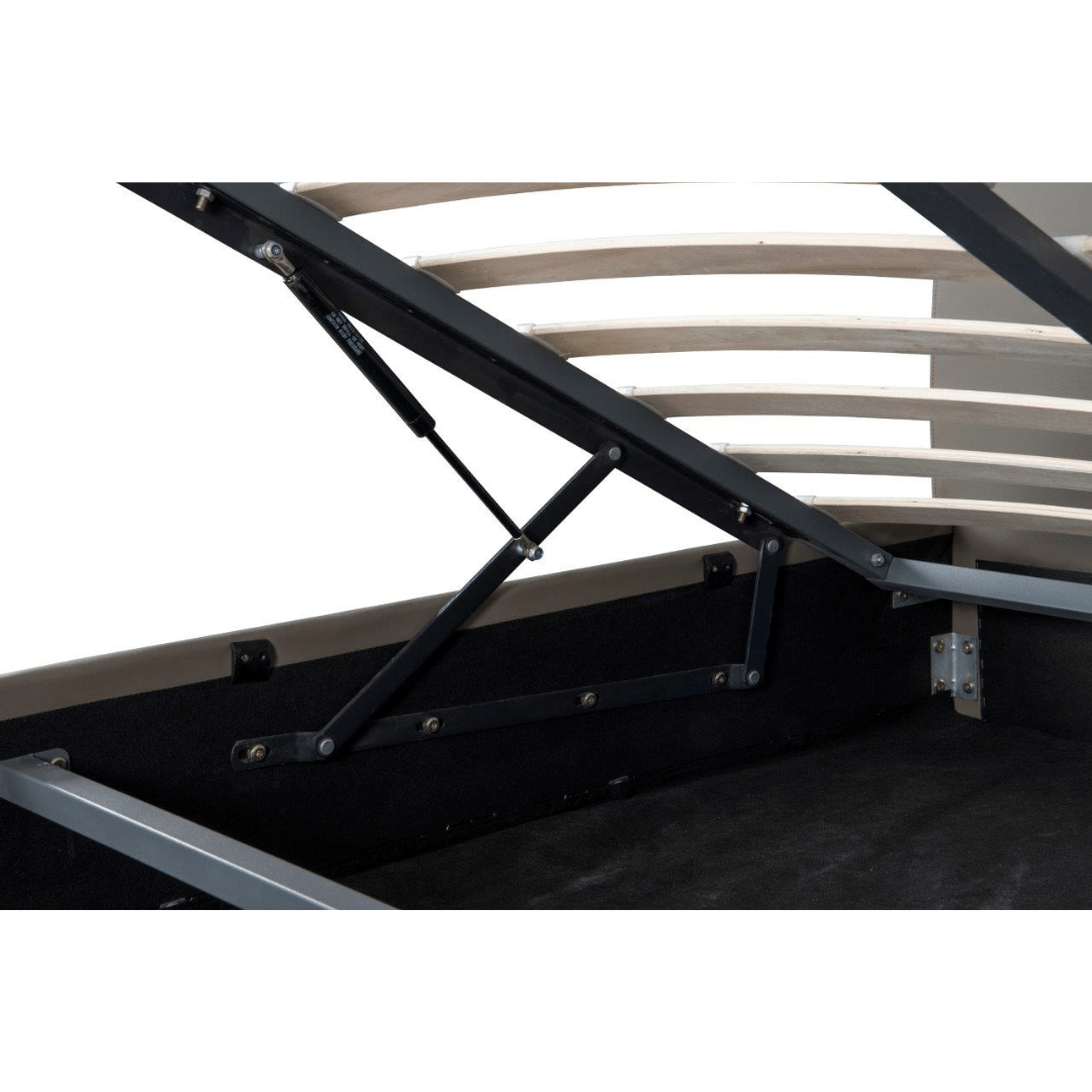 Sydney Ottoman Bed Frame Taupe PU - Furniturezone