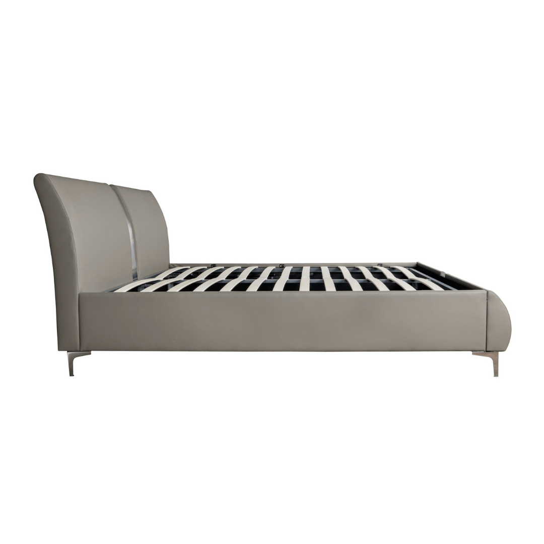 Sydney Ottoman Bed Frame Taupe PU - Furniturezone