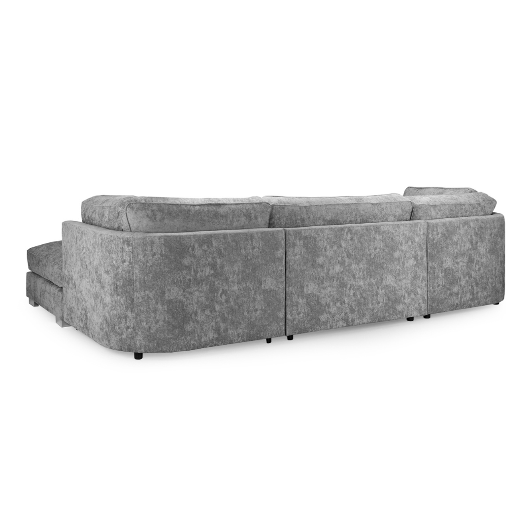 Tapia Chenille Fabric Full - Back U Shape Sofa - Furniturezone