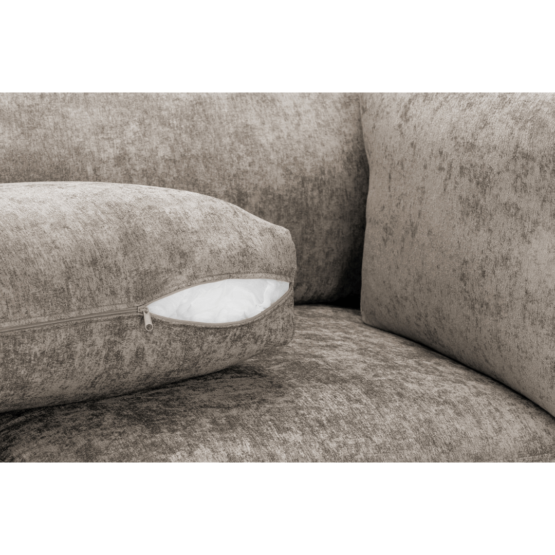 Tapia Chenille Fabric Full - Back U Shape Sofa - Furniturezone