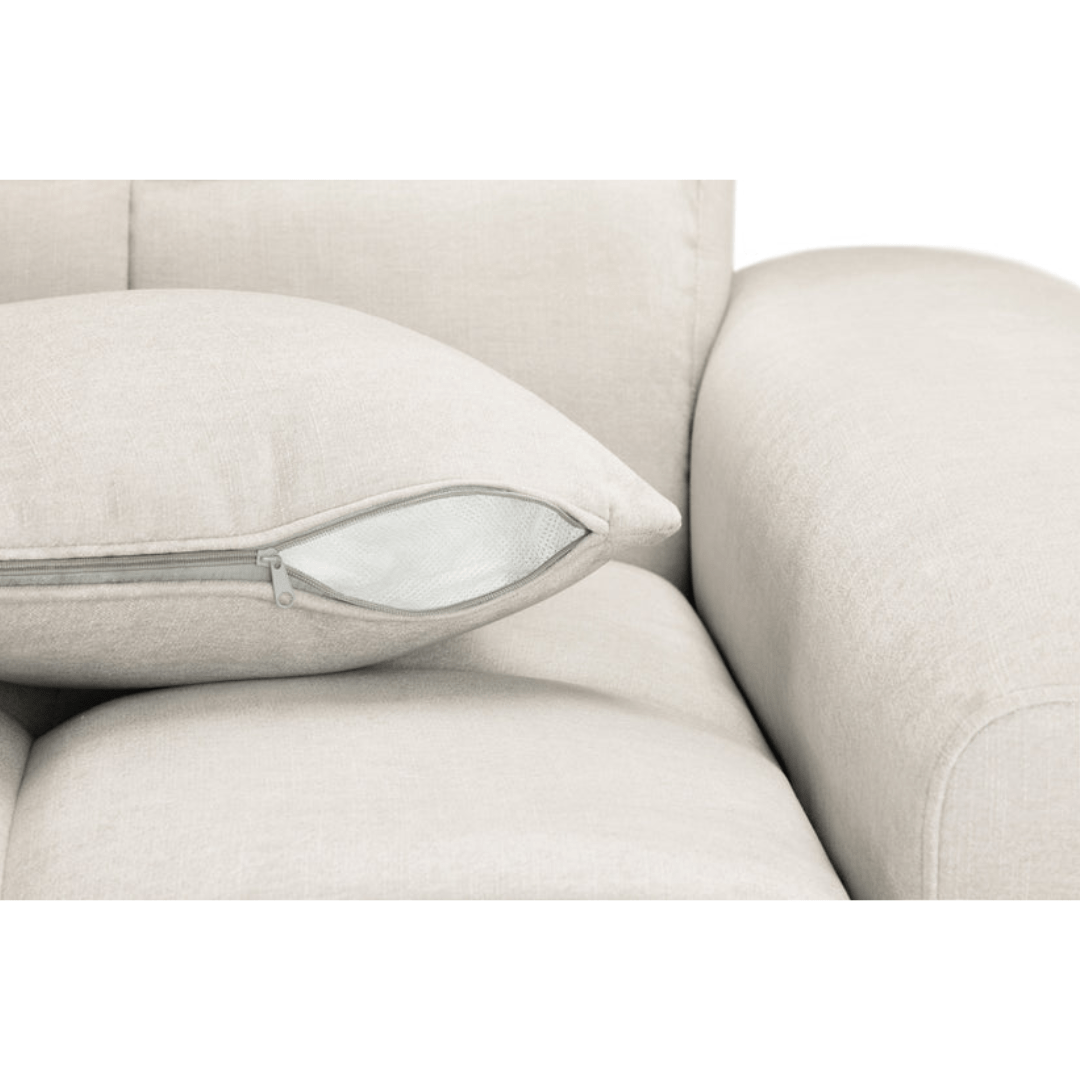 Valencia Corner Sofa Beige - Left Hand Facing - Furniturezone