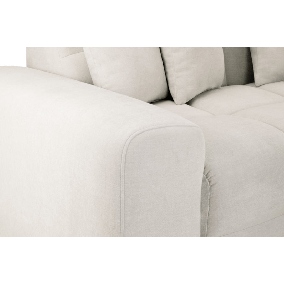 Valencia Corner Sofa Beige - Left Hand Facing - Furniturezone