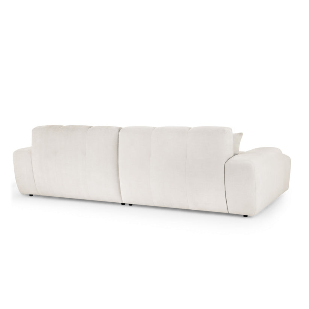 Valencia Corner Sofa Beige - Left Hand Facing - Furniturezone