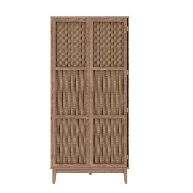 Valentina 2 Door Rattan Wardrobe - Furniturezone