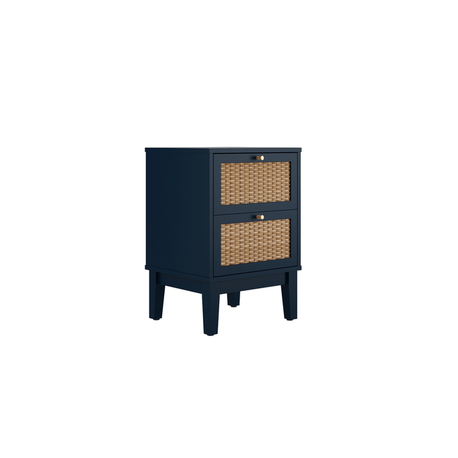 Valentina Blue Bedside Cabinet - Furniturezone