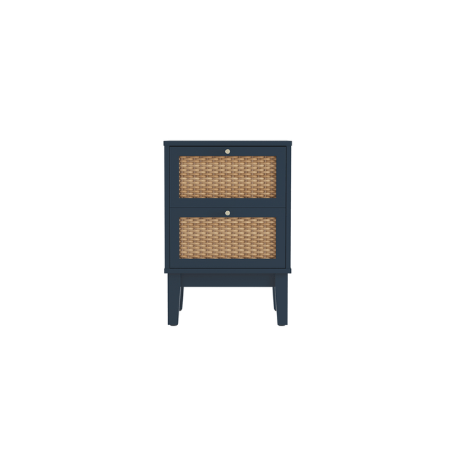 Valentina Blue Bedside Cabinet - Furniturezone