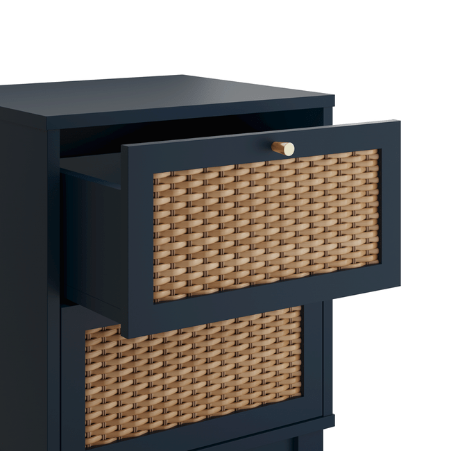 Valentina Blue Bedside Cabinet - Furniturezone