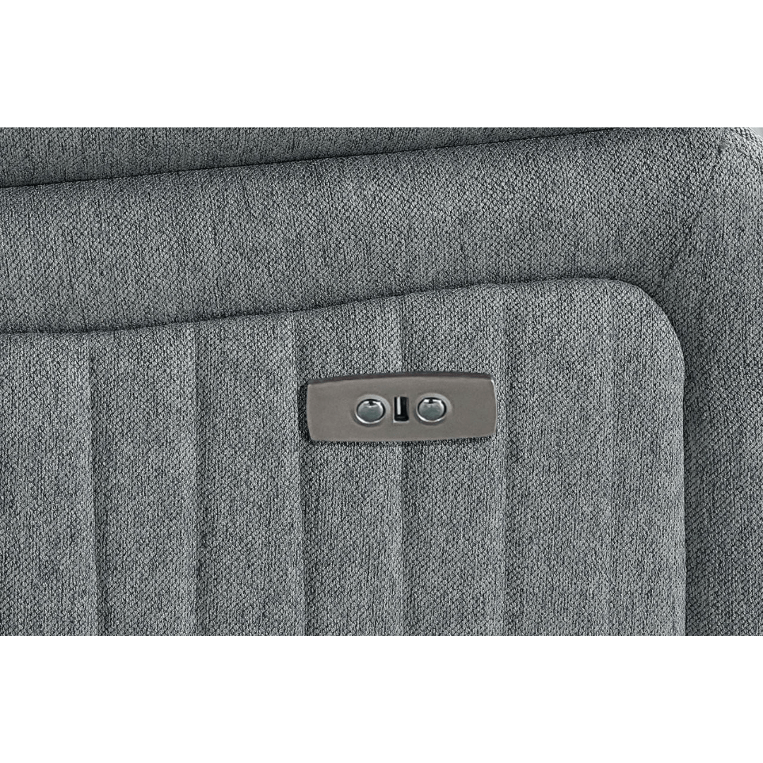 Venturi Electric Recliner Grey Armchair - Furniturezone
