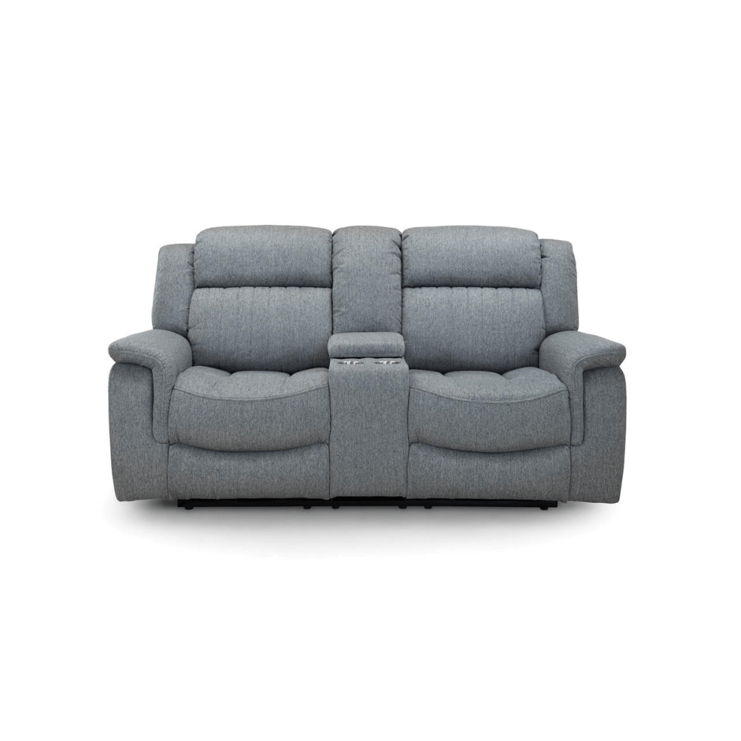 Venturi Electric Recliner Grey Two Seater Sofa - Furniturezone