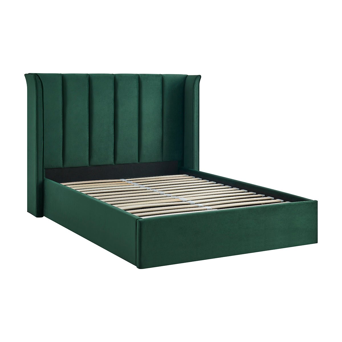 Vera Emerald Green Ottoman Storage Bed Frame - Furniturezone