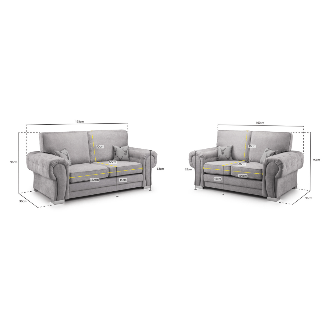 Verona 3 + 2 Seater Sofa Set - Furniturezone