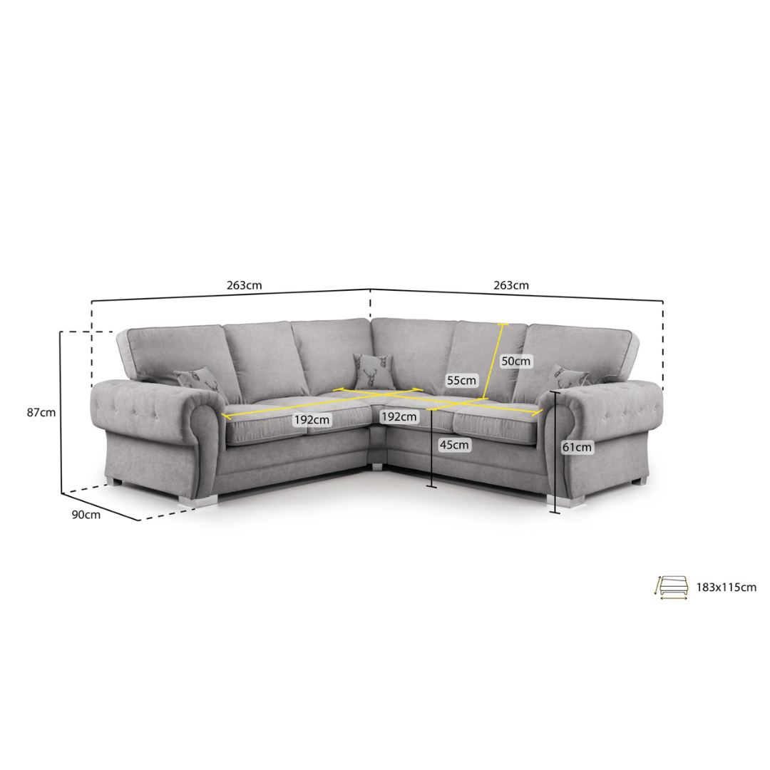Verona Corner Sofa Bed - Furniturezone
