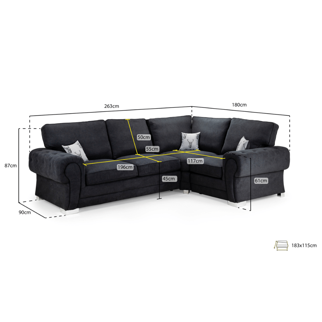 Verona Corner Sofa Bed - Furniturezone