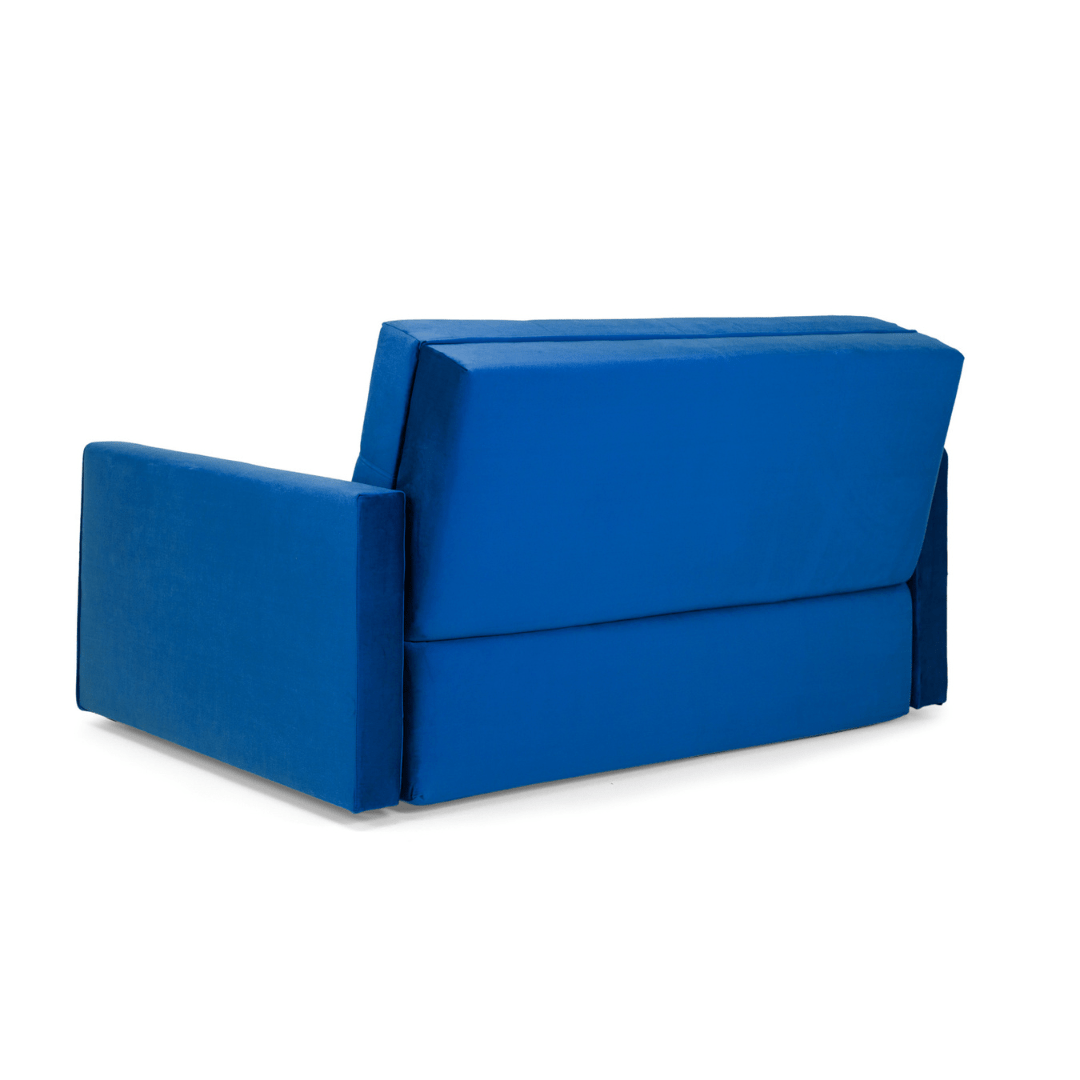 Viva Sofabed Plush Blue 2 Seater - Furniturezone