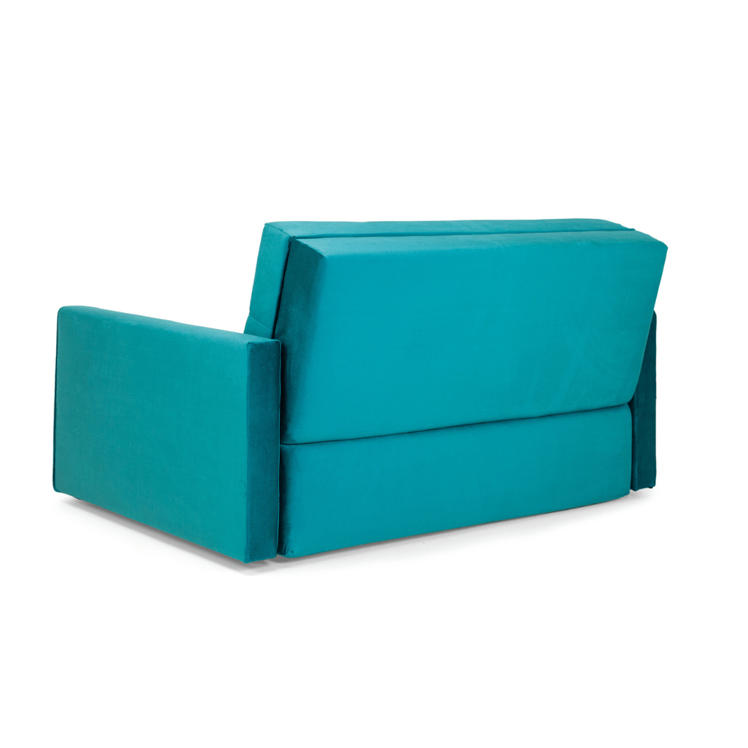 Viva Sofabed Plush Teal 2 Seater - Furniturezone