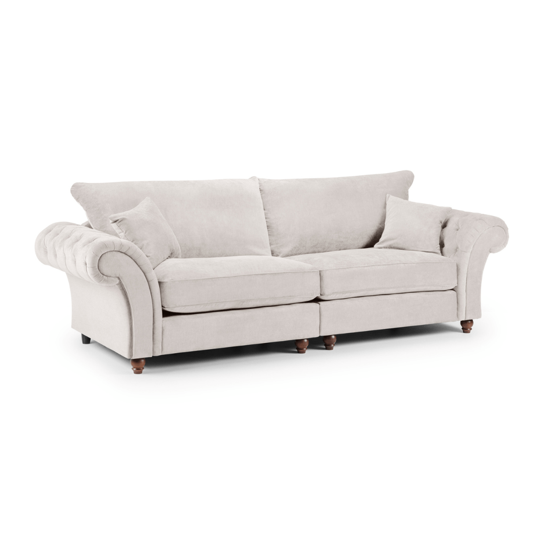 Windsor Full - back Stone Four Seater Sofa - Furniturezone