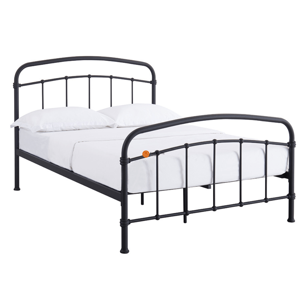 Derwent Metal Bed Frame - Copper & Black - Furniturezone