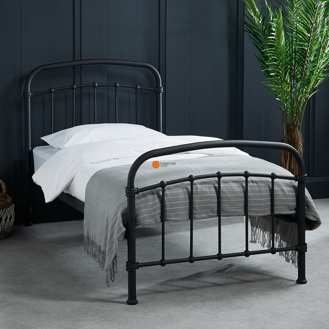 Derwent Metal Bed Frame - Copper & Black - Furniturezone