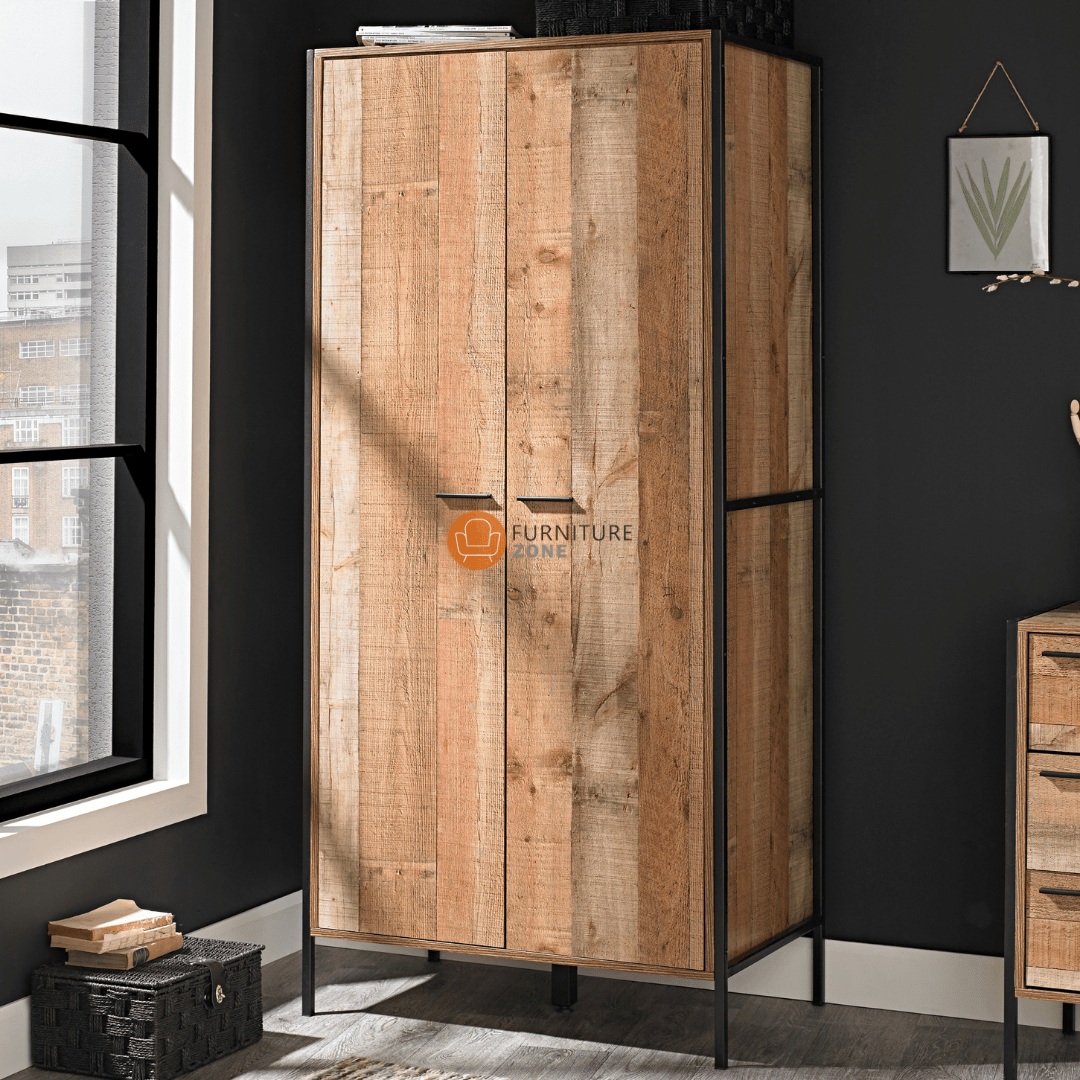 Ethan 2 Door Wardrobe - Furniturezone