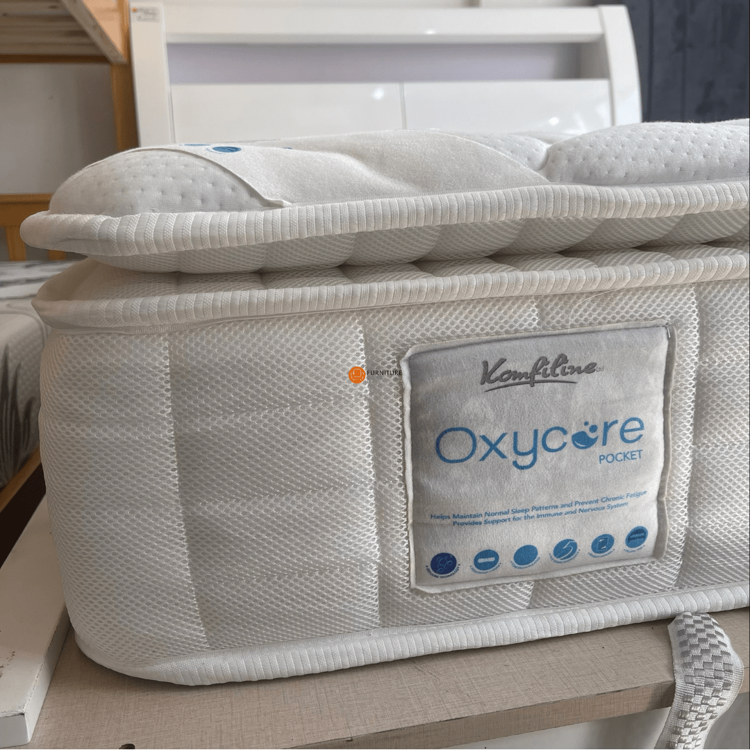 KOMFILINE Oxycore 1000 Pocket Pillow Top Memory Foam Mattress MEDIUM - FIRM FEEL - Furniturezone