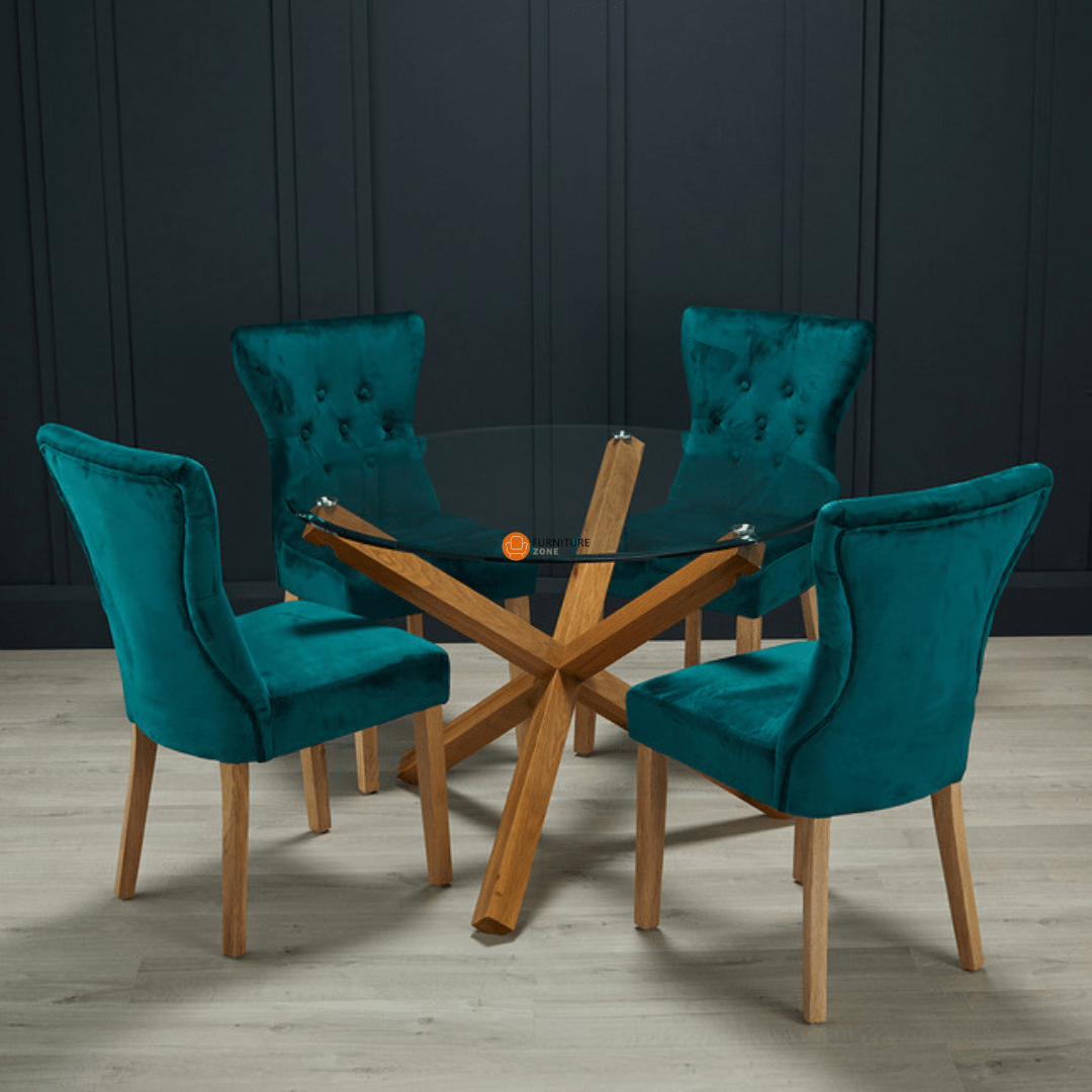 Meridian Solid Oak Dining Set - Furniturezone