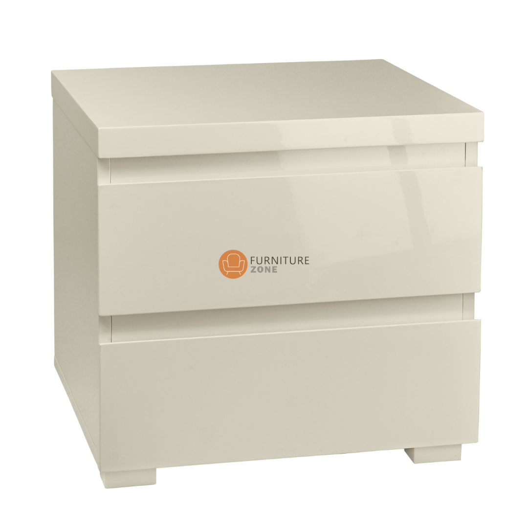 Puro Cream Bedside - Furniturezone