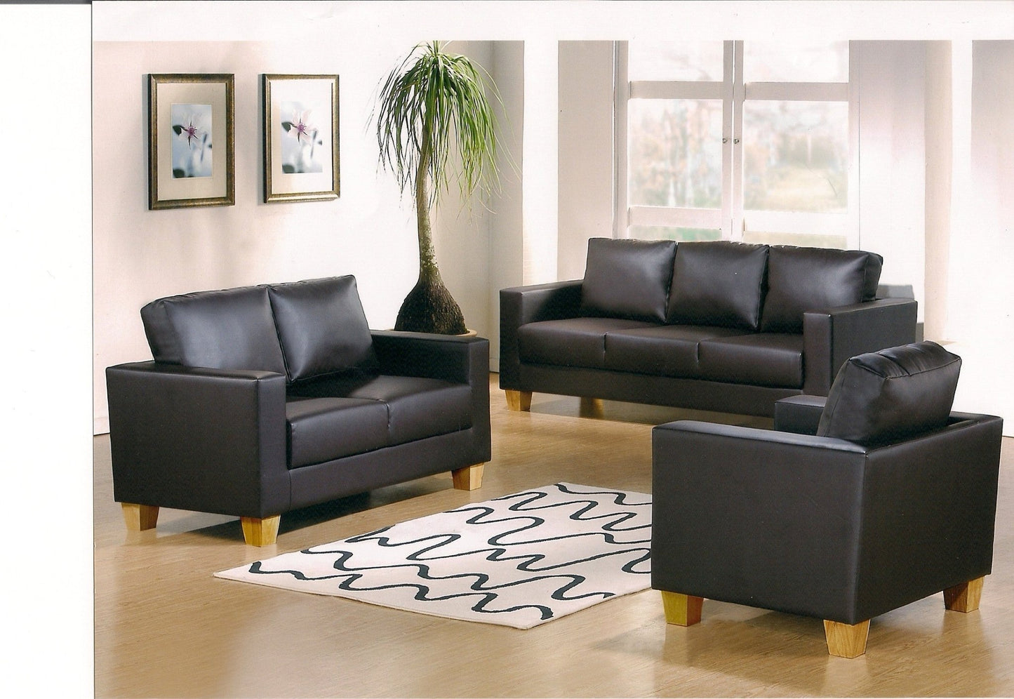 Sleek 3 Seater Sofa - Furniturezone