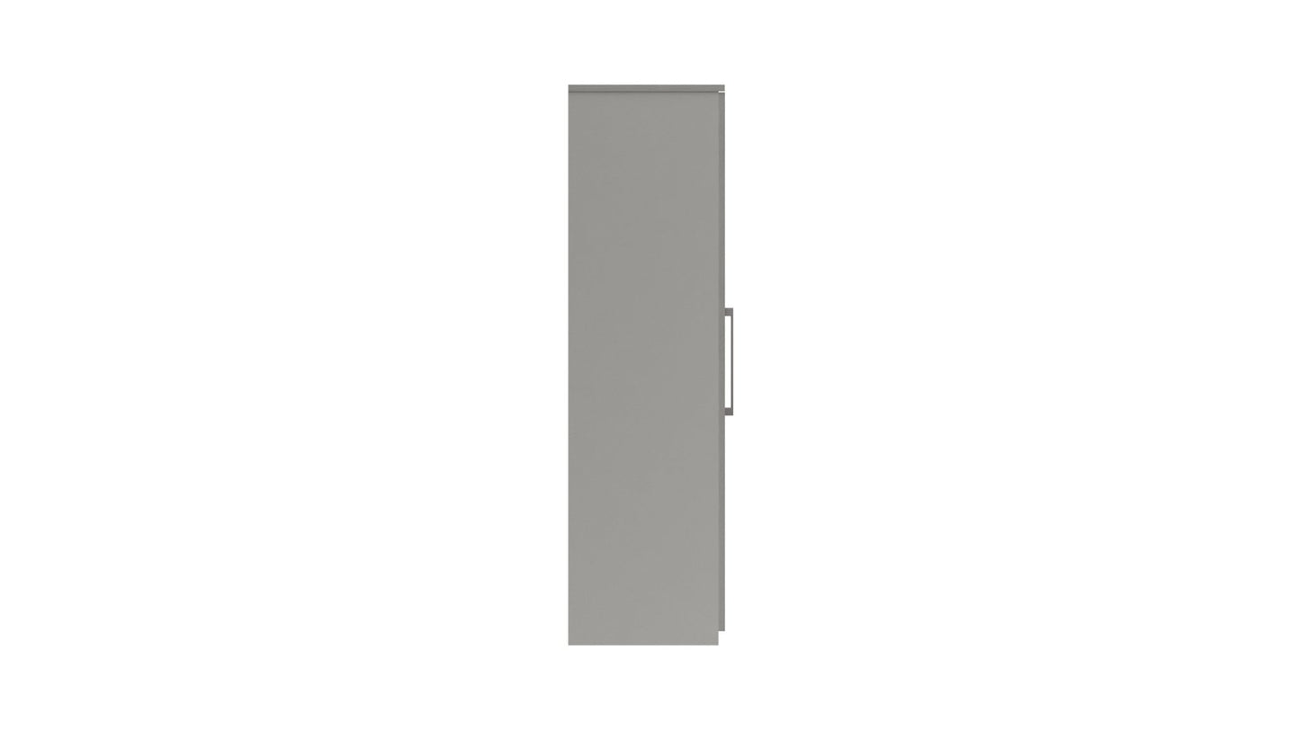 Stoke 2 Door Mirrored Wardrobe (Delivered Assembled) - Furniturezone